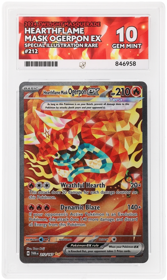 ACE 10 - Hearthflame Mask Ogerpon ex - 212/167 - Twilight Masquerade - Pokemon