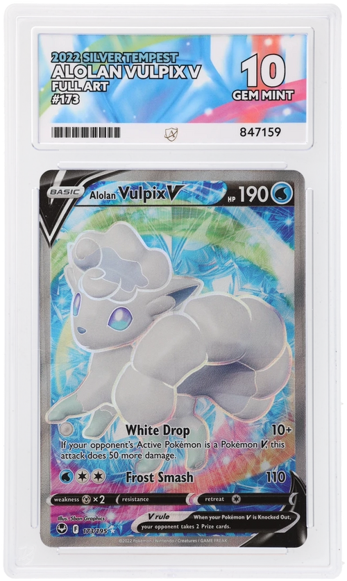 ACE 10 - Alolan Vulpix V - 173/195 - Silver Tempest - Pokemon