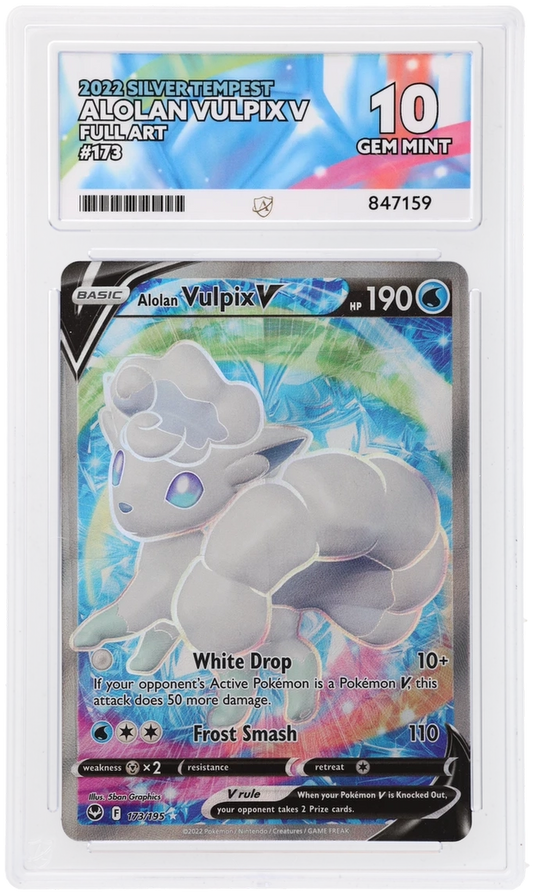 ACE 10 - Alolan Vulpix V - 173/195 - Silver Tempest - Pokemon