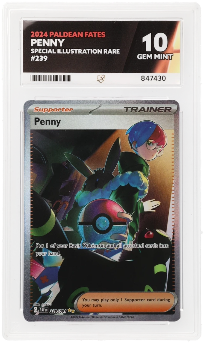 ACE 10 - Penny - 239/091 - Paldean Fates - Pokemon