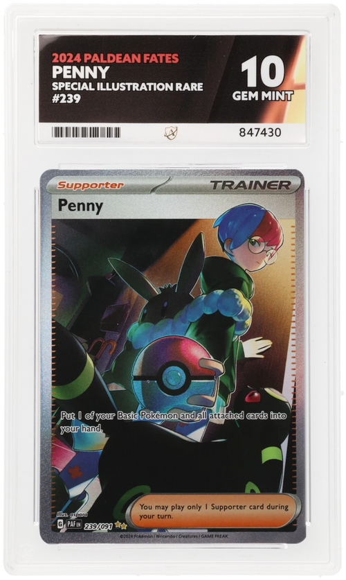 ACE 10 - Penny - 239/091 - Paldean Fates - Pokemon