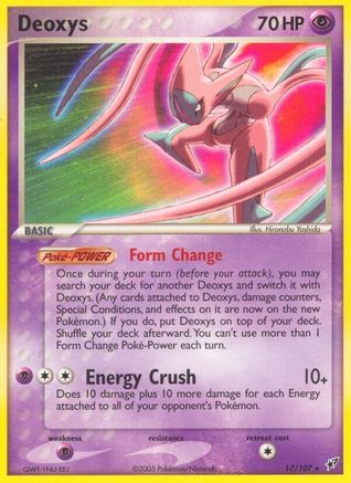 Deoxys (Attack Forme) 17/107 - Deoxys Reverse Holofoil