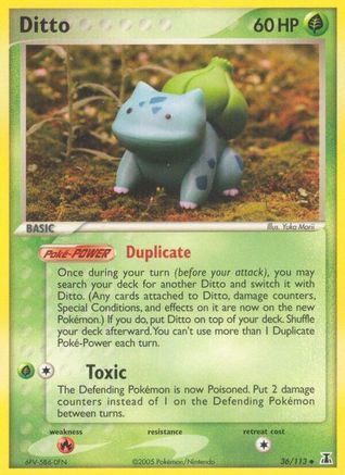 Ditto (Bulbasaur) 36/113 - Delta Species Reverse Holofoil