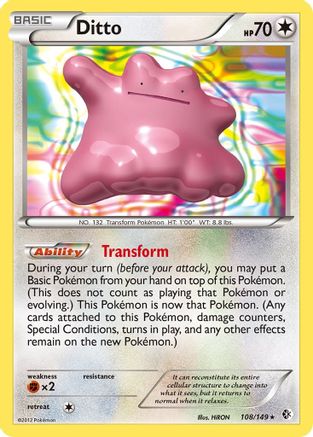 Ditto 108/149 - Boundaries Crossed Reverse Holofoil