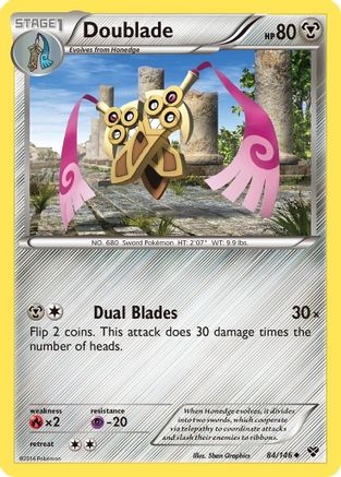 Doublade 84/146 - XY Base Set Reverse Holofoil
