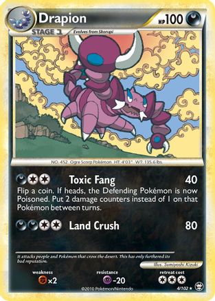 Drapion 4/102 - Triumphant Holofoil