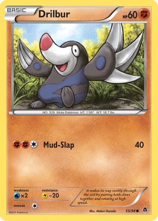 Drilbur (55) 55/98 - Emerging Powers Reverse Holofoil