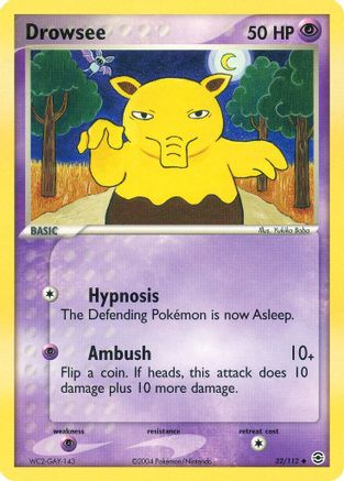 Drowsee 32/112 - FireRed & LeafGreen Reverse Holofoil