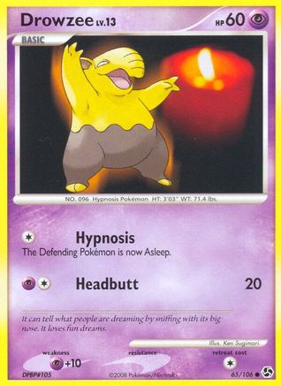 Drowzee 65/106 - Great Encounters Reverse Holofoil