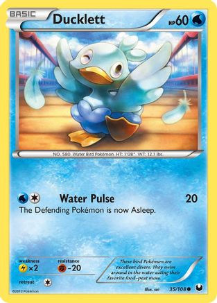 Ducklett 35/108 - Dark Explorers Reverse Holofoil