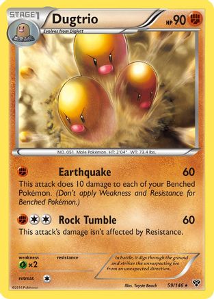 Dugtrio 59/146 - XY Base Set
