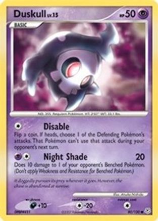 Duskull 80/130 - Diamond and Pearl Reverse Holofoil