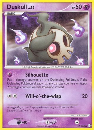 Duskull (59) 59/100 - Stormfront Reverse Holofoil