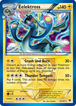 Eelektross (Team Plasma) 33/101 - Plasma Blast Holofoil