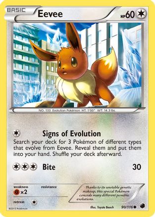 Eevee (90) 90/116 - Plasma Freeze Reverse Holofoil