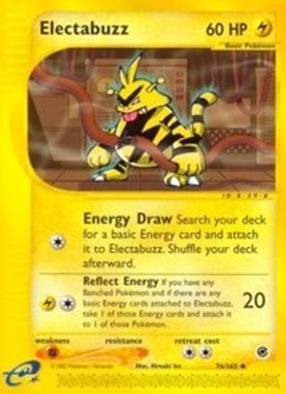 Electabuzz 76/165 - Expedition Base Set Reverse Holofoil