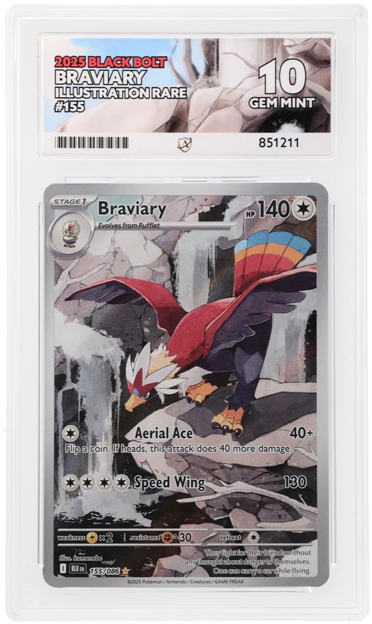 ACE 10 - Braviary - 155/086 - Black Bolt - Pokemon