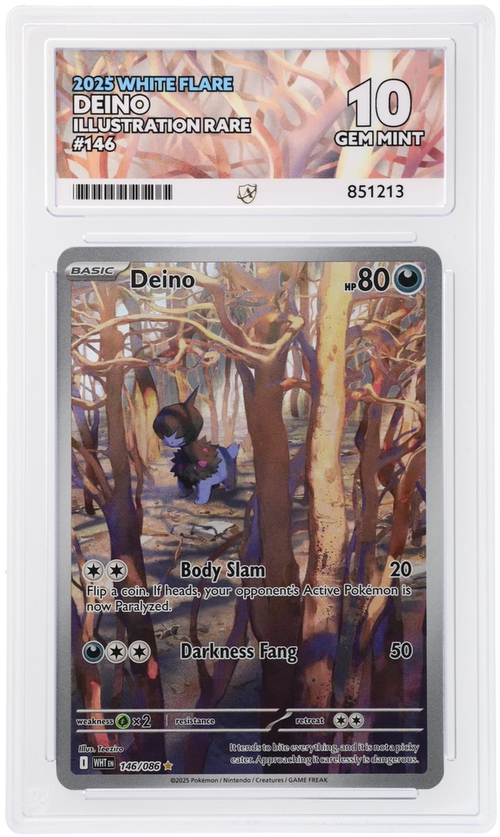 ACE 10 - Deino - 146/086 - White Flare - Pokemon