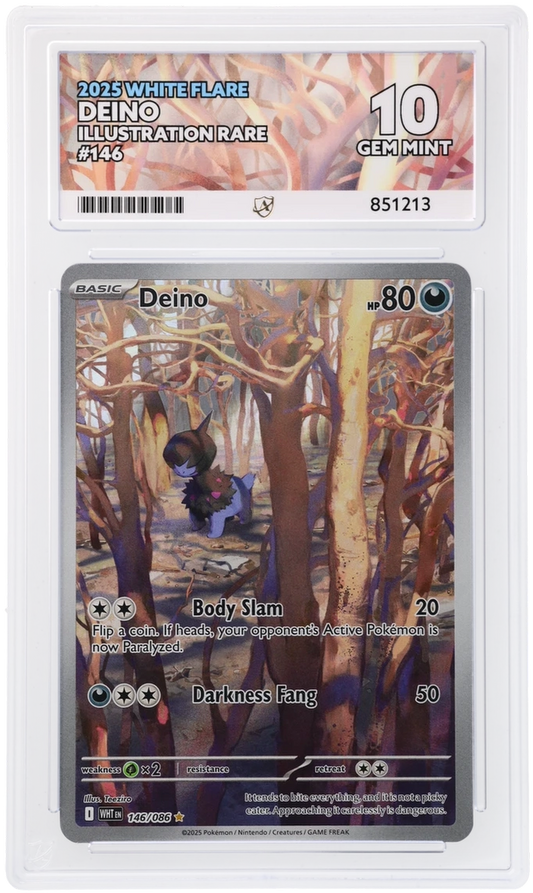 ACE 10 - Deino - 146/086 - White Flare - Pokemon