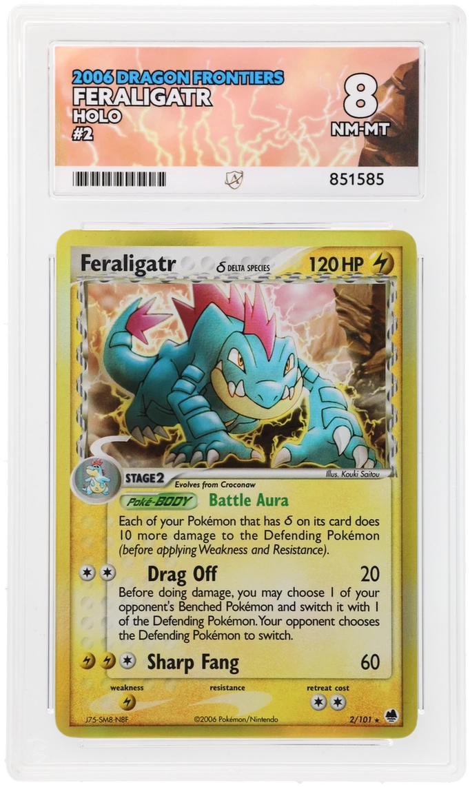 ACE 8 - Feraligatr - 2/101 - Dragon Frontiers - Pokemon - front