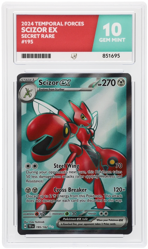 ACE 10 - Scizor ex - 195/162 - Temporal Forces - Pokemon