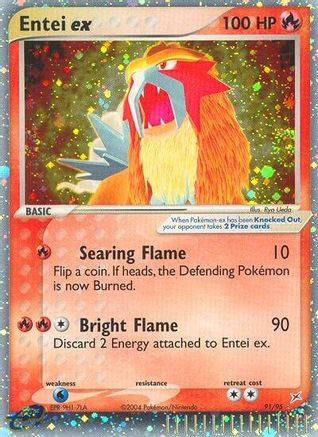 Entei ex 91/95 - Team Magma vs Team Aqua Holofoil