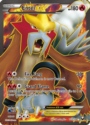 Entei EX (103 Full Art) 103/108 - Dark Explorers Holofoil