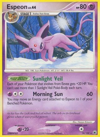 Espeon 18/100 - Majestic Dawn Reverse Holofoil