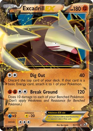 Excadrill-EX 82/113 - Legendary Treasures Holofoil