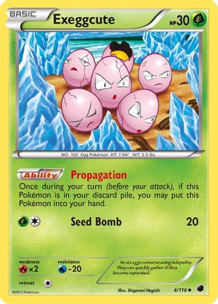 Exeggcute 4/116 - Plasma Freeze Reverse Holofoil