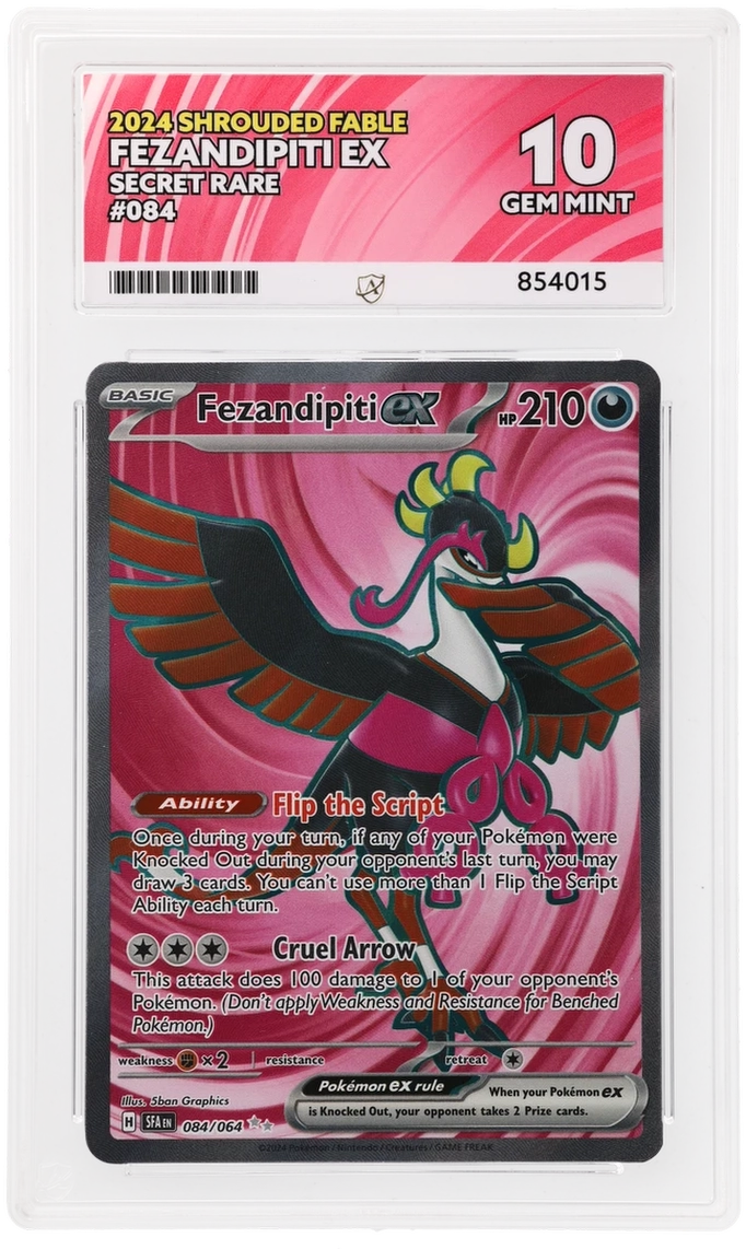 ACE 10 - Fezandipiti ex - 084/064 - Shrouded Fable - Pokemon