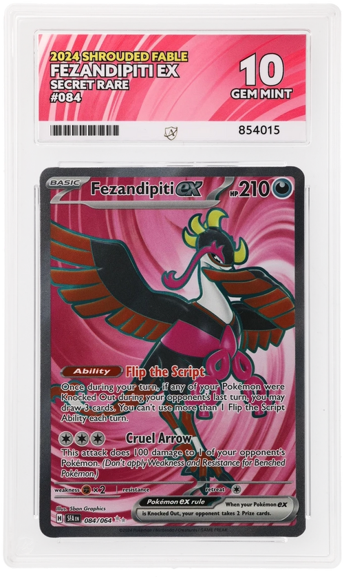 ACE 10 - Fezandipiti ex - 084/064 - Shrouded Fable - Pokemon