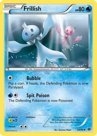 Frillish 34/99 - Next Destinies Reverse Holofoil