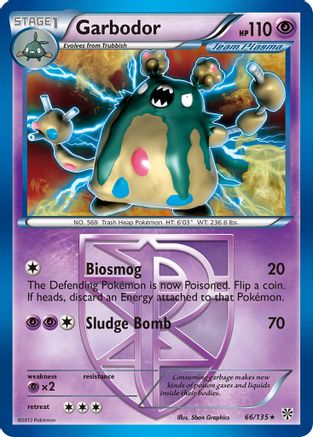 Garbodor 66/135 - Plasma Storm Reverse Holofoil