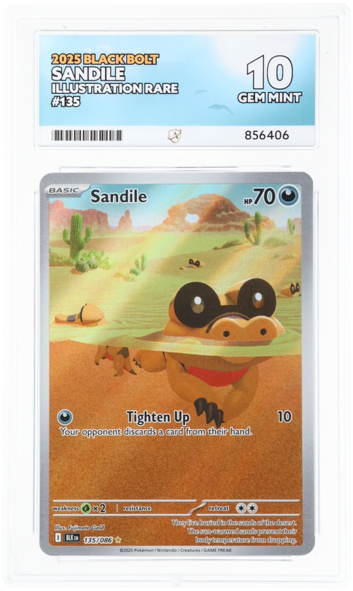 ACE 10 - Sandile - 135/086 - Black Bolt - Pokemon