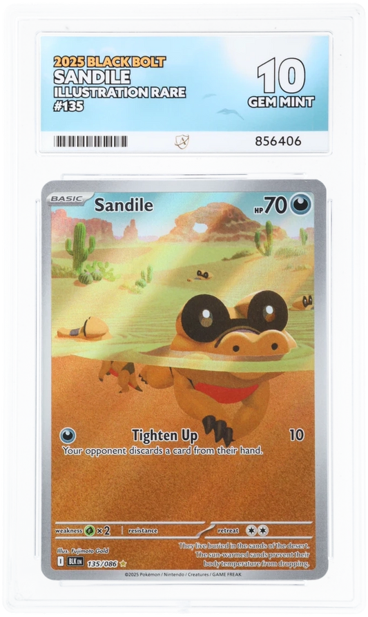 ACE 10 - Sandile - 135/086 - Black Bolt - Pokemon
