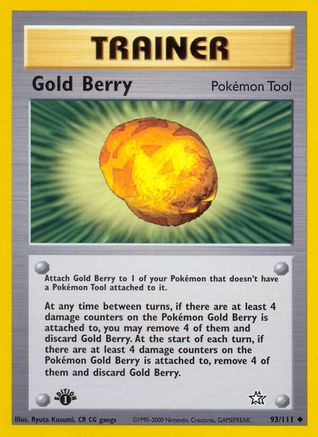 Gold Berry 93/111 - Neo Genesis 1st Edition
