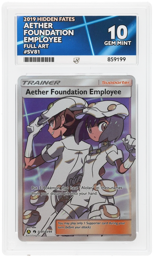 ACE 10 - Aether Foundation Employee - SV81/SV94 - Hidden Fates - Pokemon