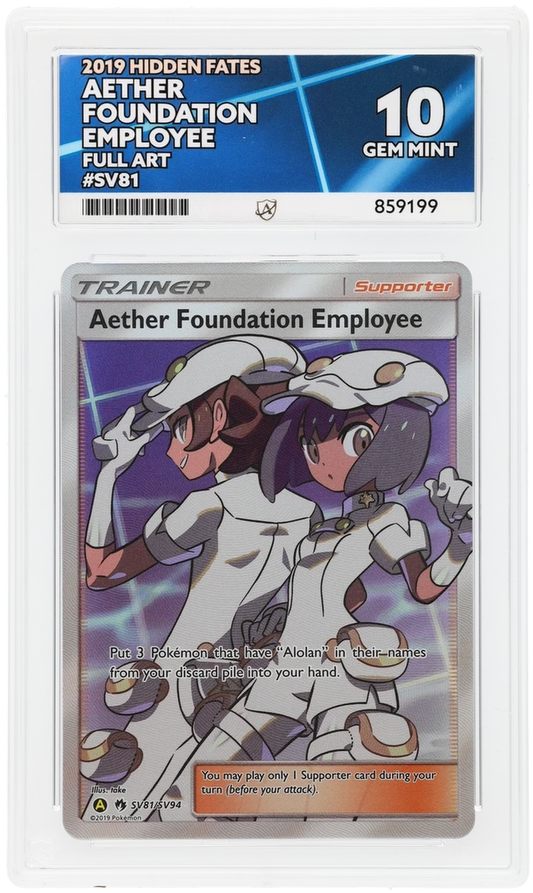 ACE 10 - Aether Foundation Employee - SV81/SV94 - Hidden Fates - Pokemon
