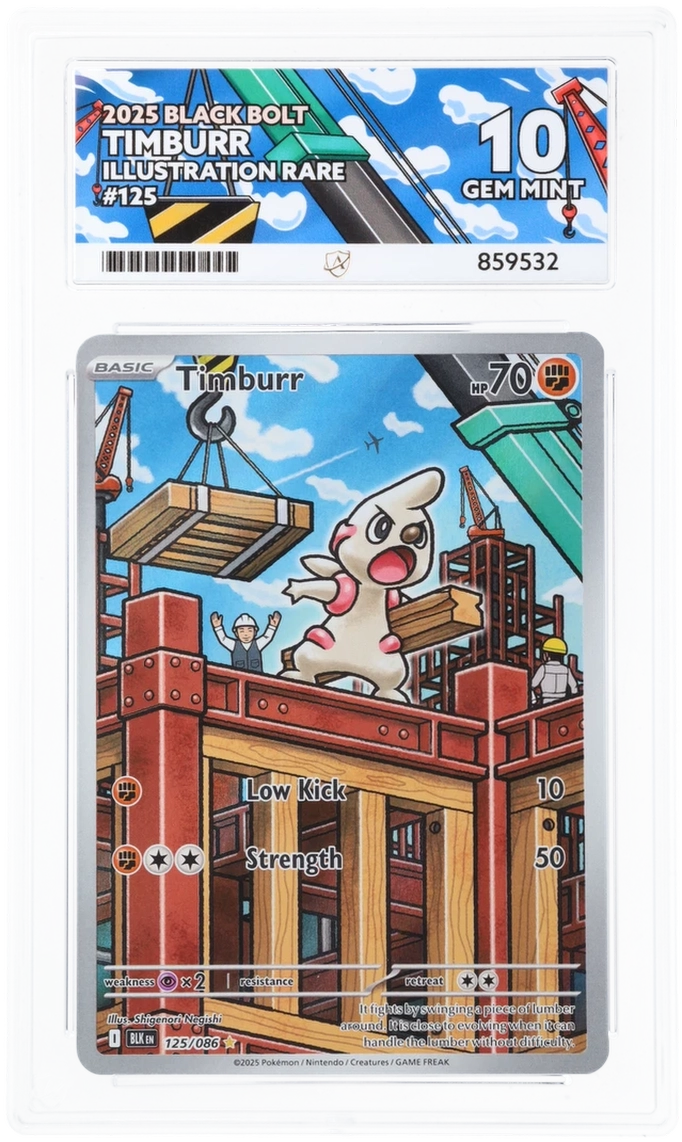 ACE 10 - Timburr - 125/086 - Black Bolt - Pokemon