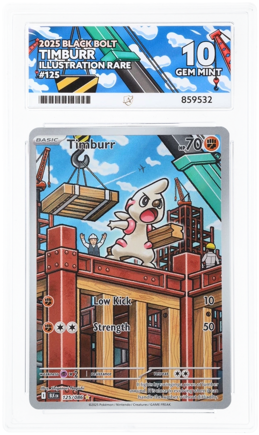 ACE 10 - Timburr - 125/086 - Black Bolt - Pokemon