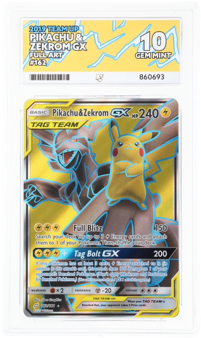 ACE 10 - Pikachu & Zekrom GX - 162/181 - Team Up - Pokemon