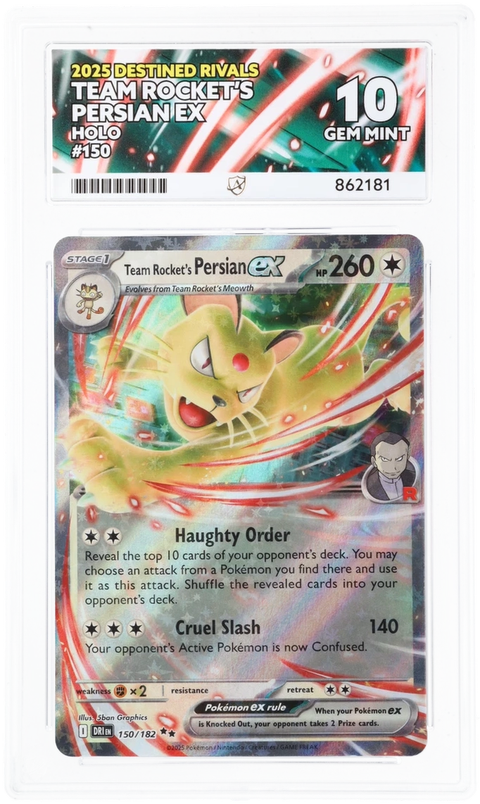 ACE 10 - Team Rocket's Persian ex - 150/182 - Destined Rivals - Pokemon