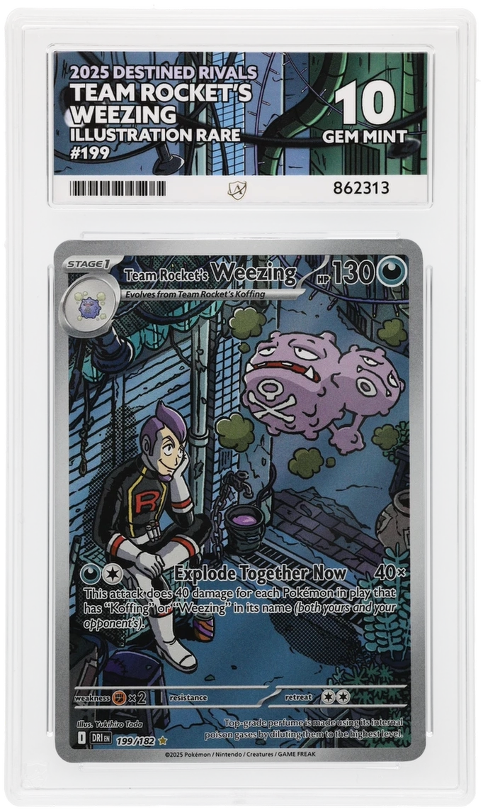 ACE 10 - Team Rocket's Weezing - 199/182 - Destined Rivals - Pokemon