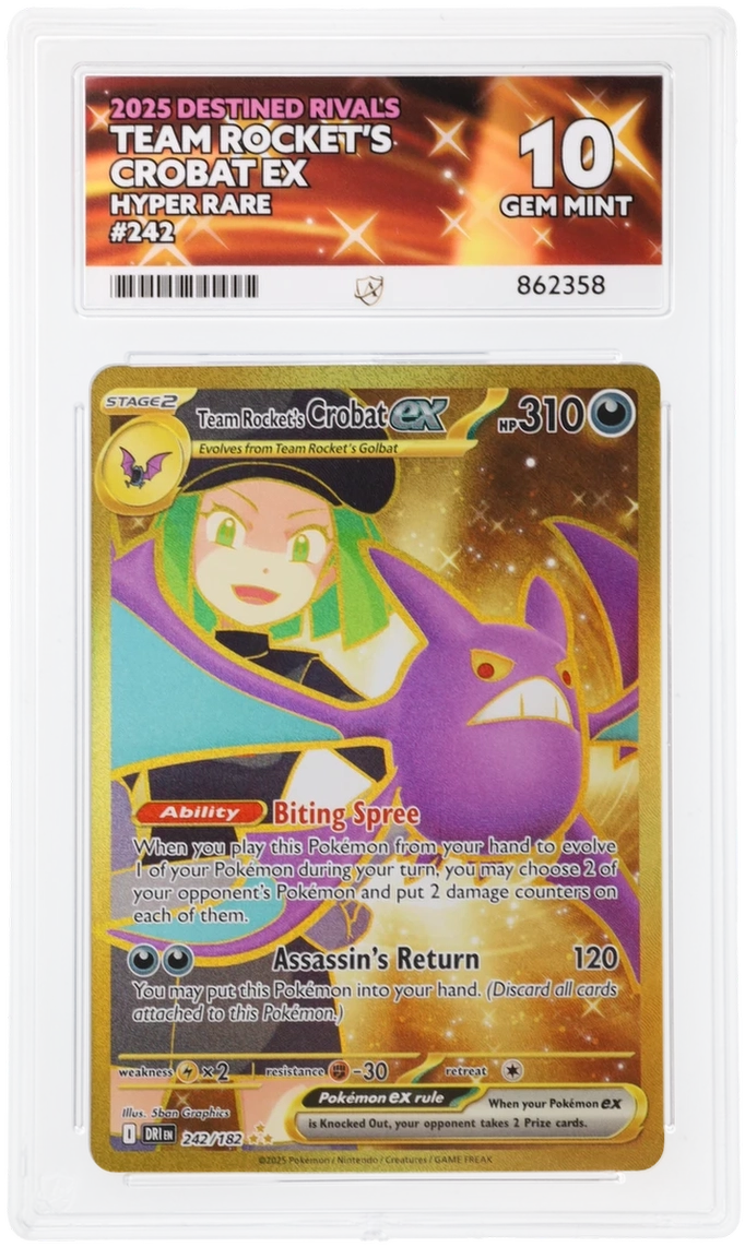 ACE 10 - Team Rocket's Crobat ex - 242/182 - Destined Rivals - Pokemon