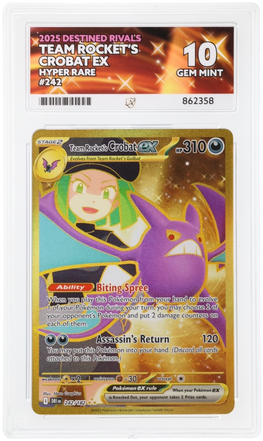 ACE 10 - Team Rocket's Crobat ex - 242/182 - Destined Rivals - Pokemon