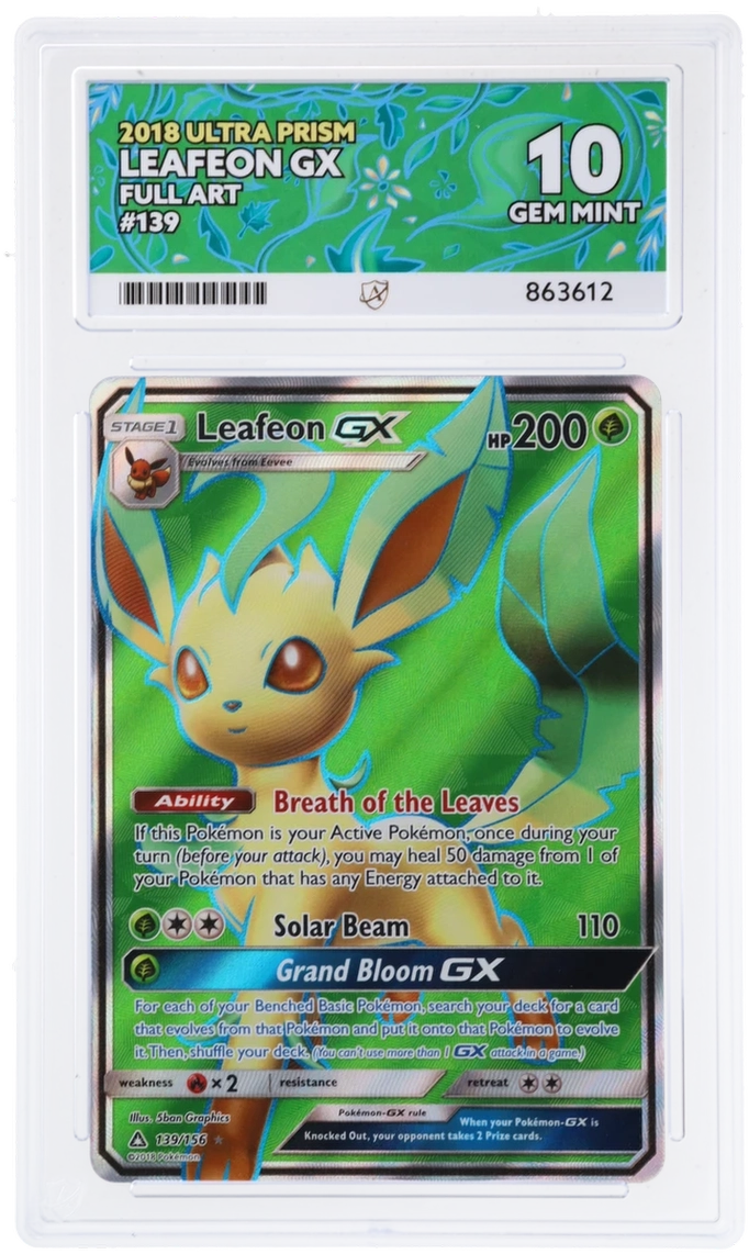 ACE 10 - Leafeon GX - 139/156 - Ultra Prism - Pokemon