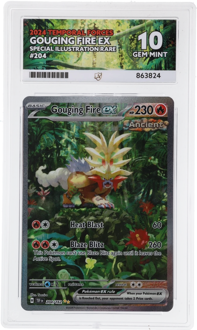 ACE 10 - Gouging Fire ex - 204/162 - Temporal Forces - Pokemon