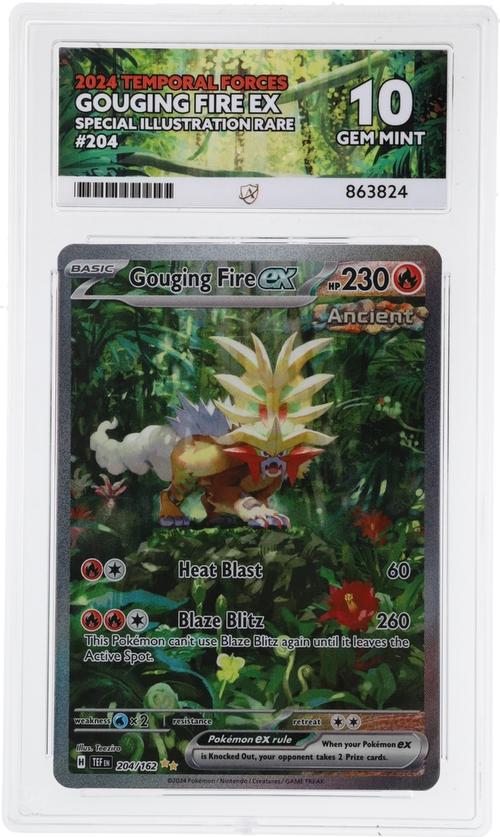 ACE 10 - Gouging Fire ex - 204/162 - Temporal Forces - Pokemon