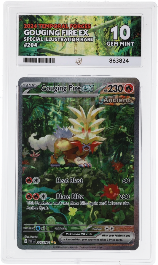 ACE 10 - Gouging Fire ex - 204/162 - Temporal Forces - Pokemon
